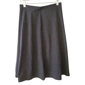 Uniqlo Herringbone Plaid A-Line Midi Skirt‎ Size Medium